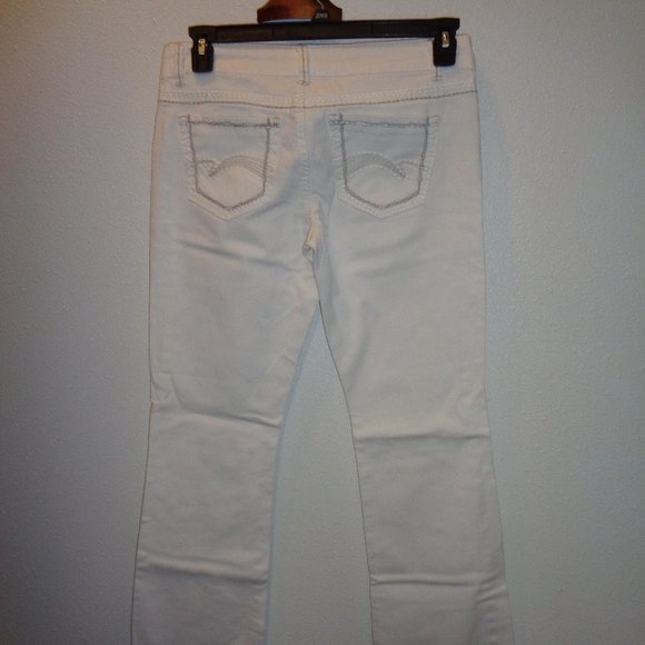 VANILLA Star White Jeans Size 11 - Picture 1 of 10